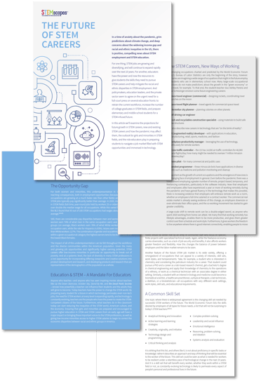 The Future Of Stem Careers On The Rise Whitepaper Classroom Poster The Future Of Stem Careers On The Rise Whitepaper Classroom Poster